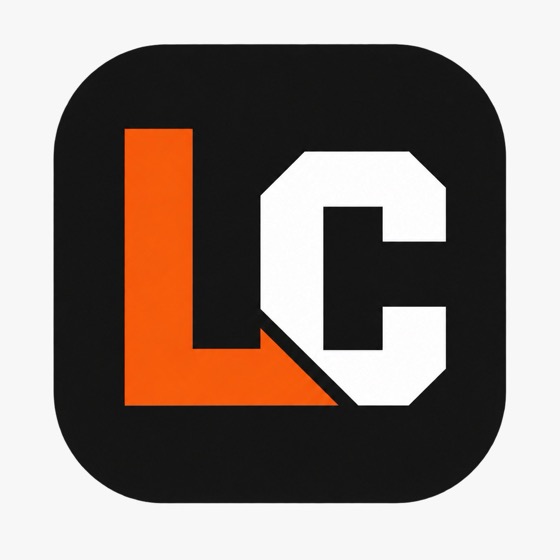 Ícone do aplicativo com o monograma LC